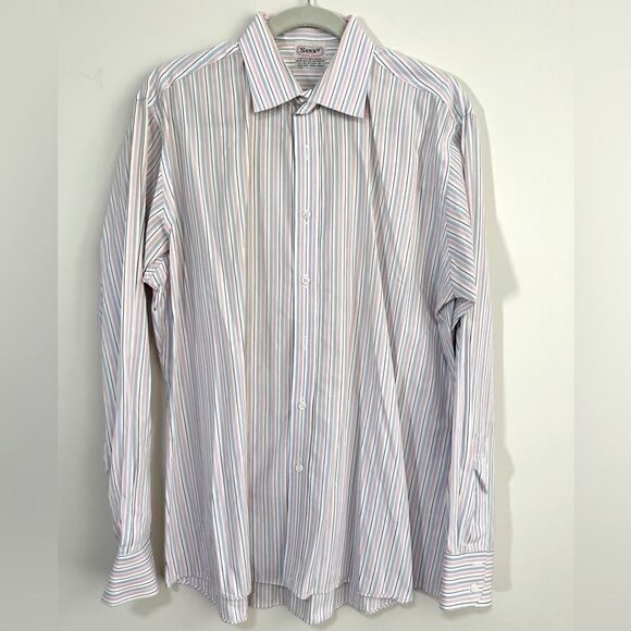 Men’s Dress Shirt. 100% Handmade. Pristine Condition. Size XL - Picture 1 of 6